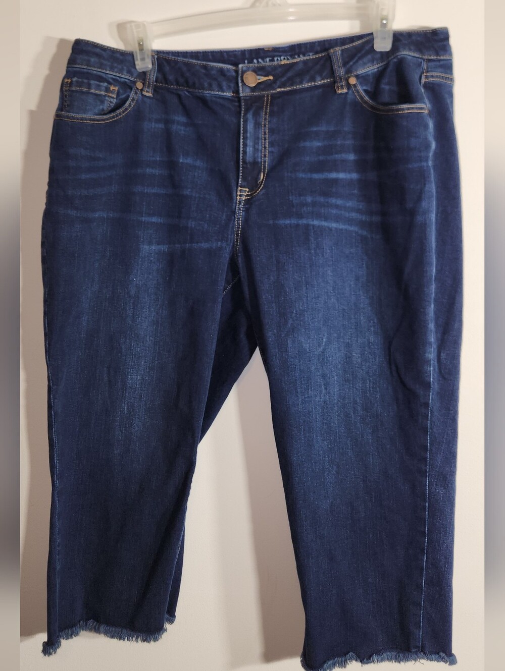 Lane Bryant Dark Blue Denim Cropped Girlfriend Style Jeans 20.